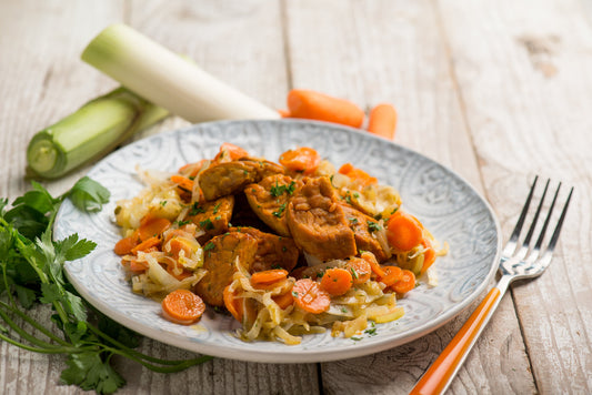 Easy healthy winter meals: Braised Pork with Carrots and Pickled Cabbage