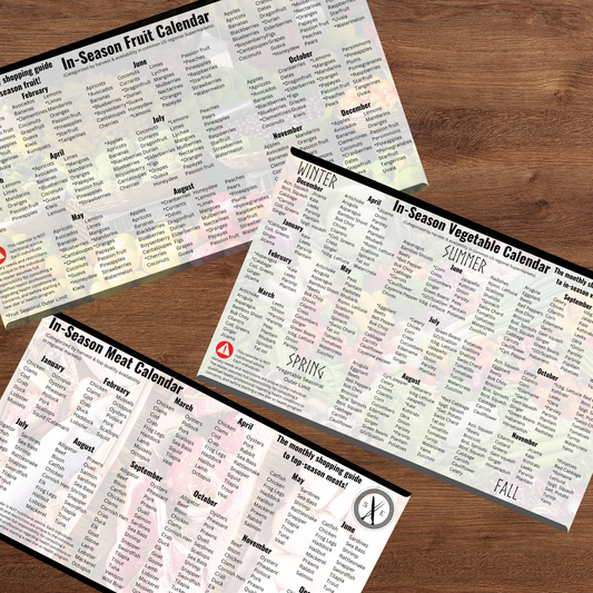 in-season-foods-calendar-set-fruit-vegetable-meat